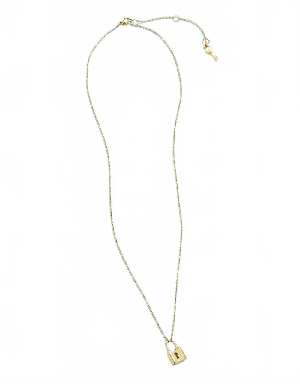 NEW SPARTINA 449 women's padlock necklace in gold